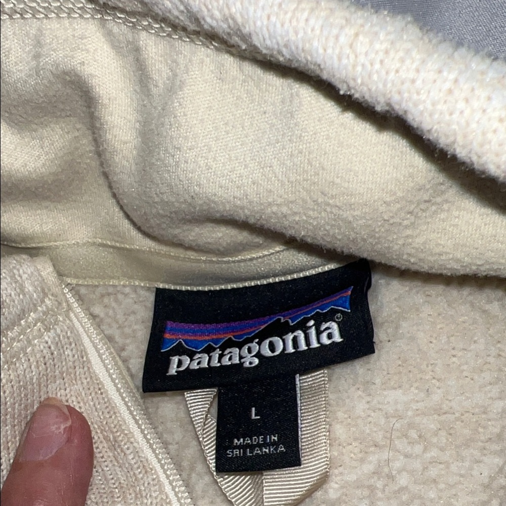 Patagonia Cream Quarter-Zip Fleece Jacket - Picture 9 of 11